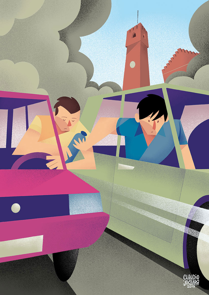 Giro d'Italia 2019 - Illustration by Claudio Bandoli