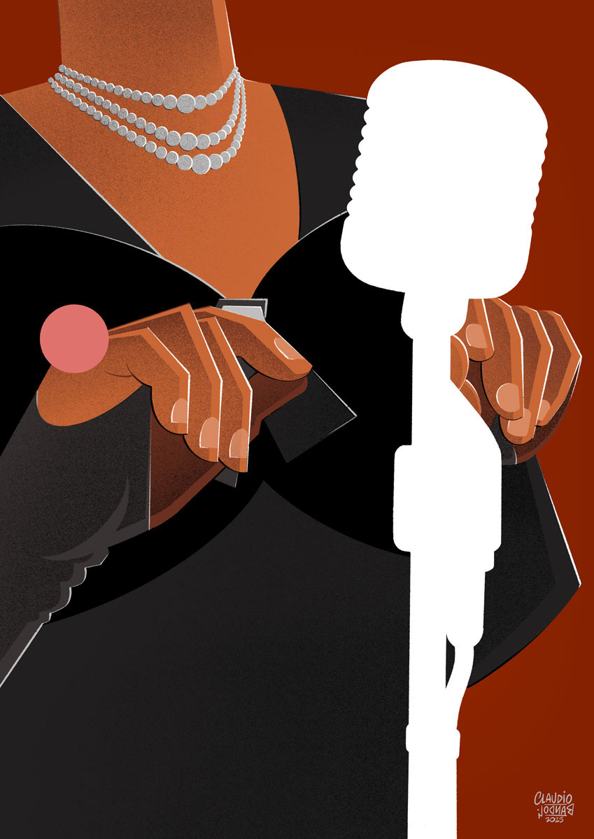 Billie Holiday - Illustration by Claudio Bandoli