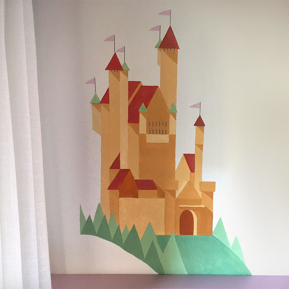 Princess bedroom - Wallpainting by Claudio Bandoli