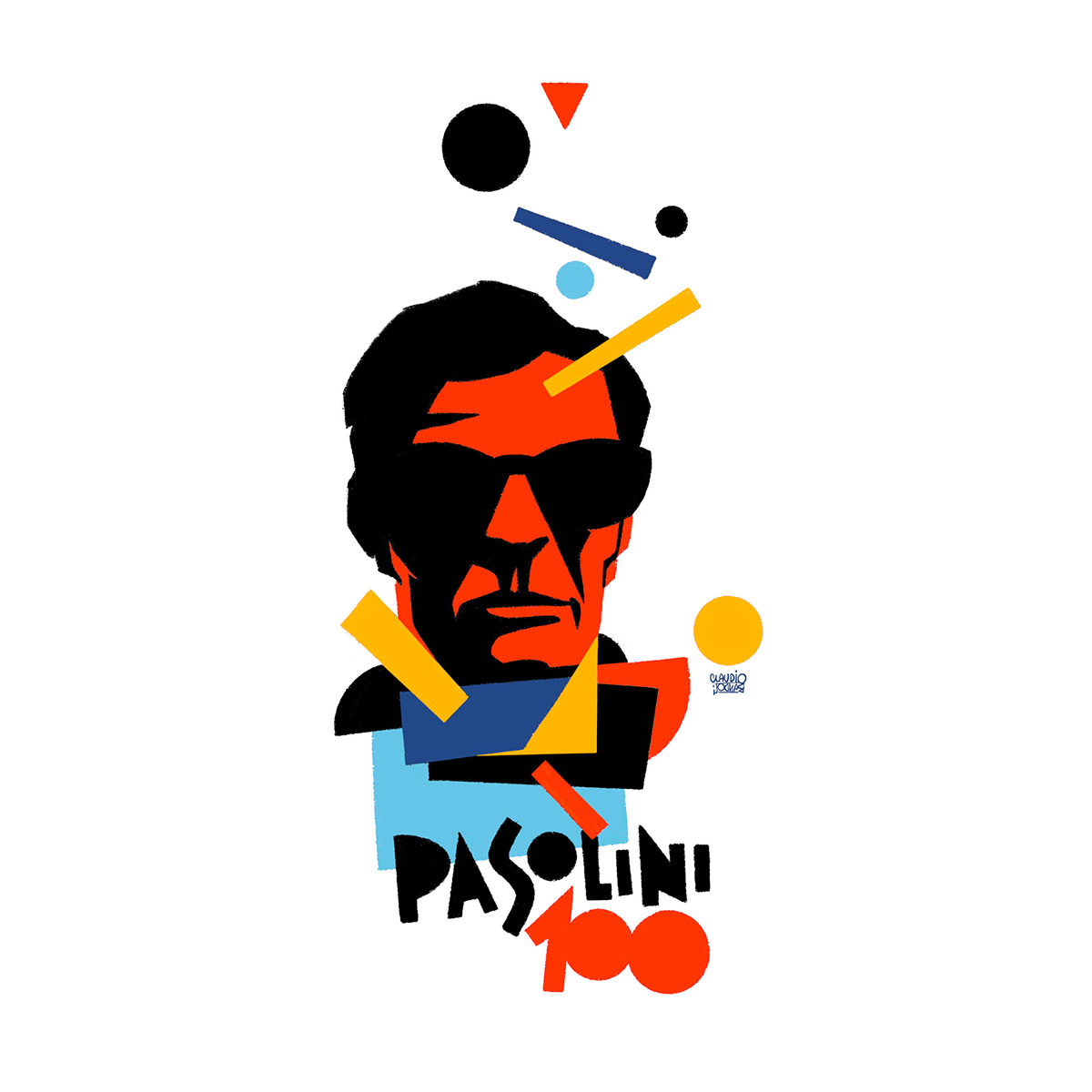 Pasolini 100 - Illustration by Claudio Bandoli