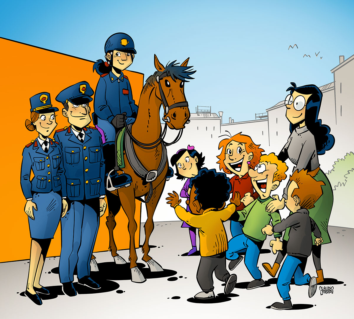 SILP CGIL 2022 calendar - Illustration by Claudio Bandoli