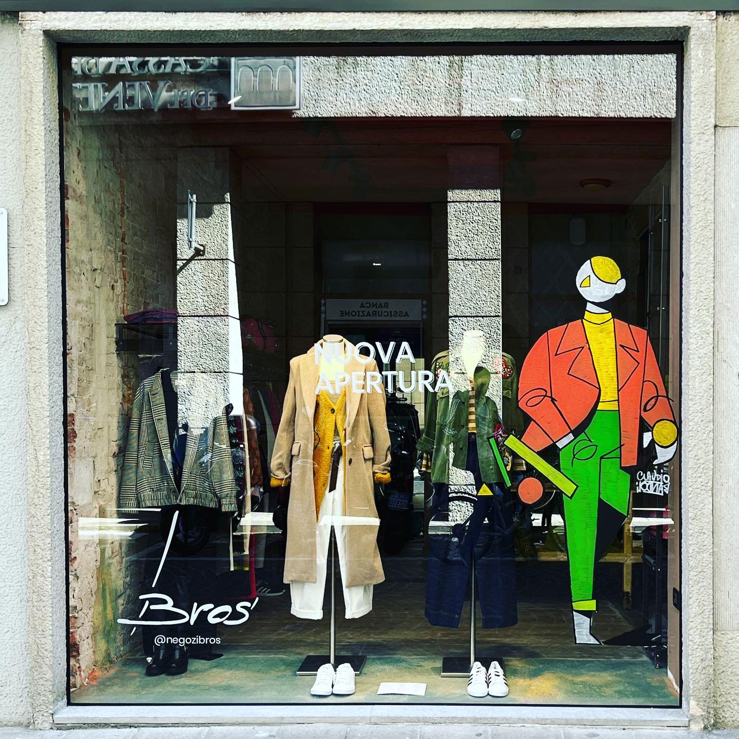 Opening of Bros store in Treviso - Illustration by Claudio Bandoli