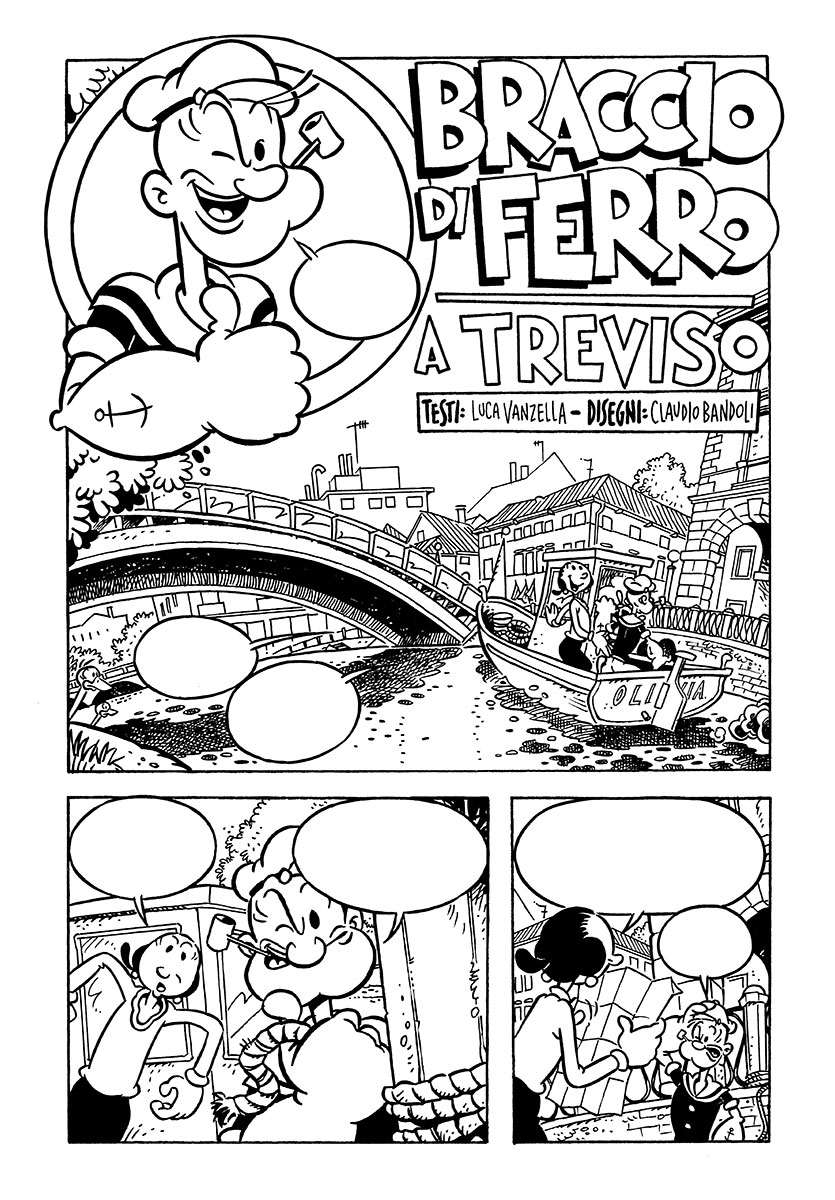 Braccio di Ferro a Treviso - Comics by Claudio Bandoli