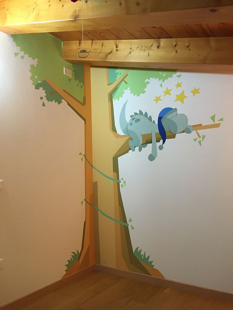 Kid's bedroom - Wallpainting by Claudio Bandoli
