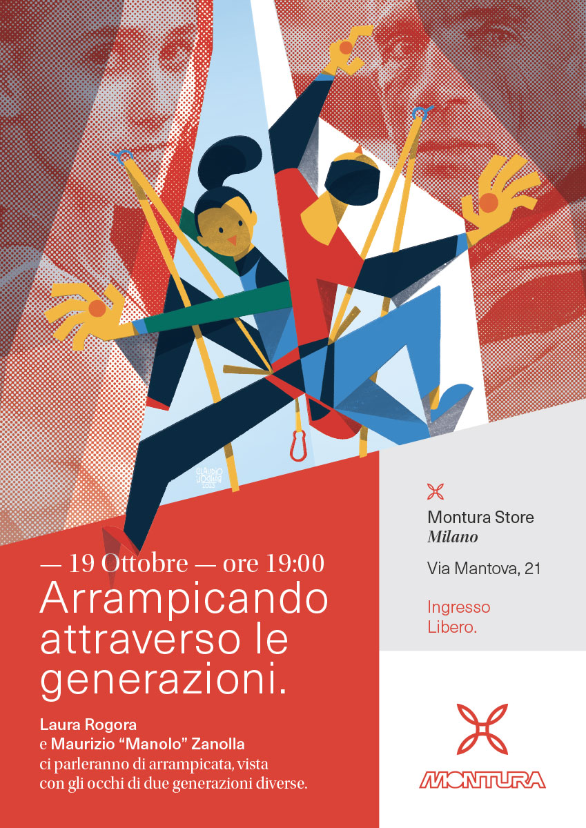 Arrampicando attraverso le generazioni - Illustration by Claudio Bandoli