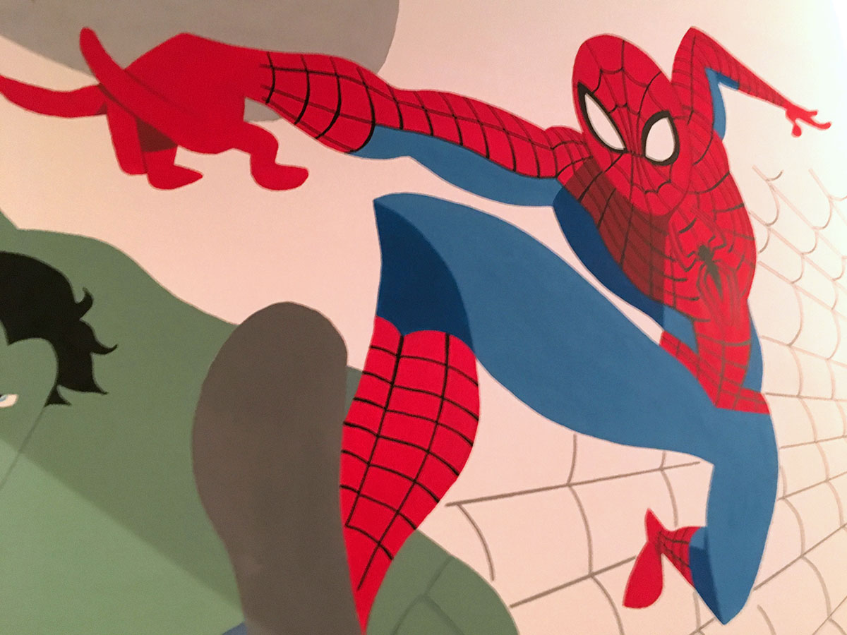 Superheroes bedroom - Wallpainting by Claudio Bandoli