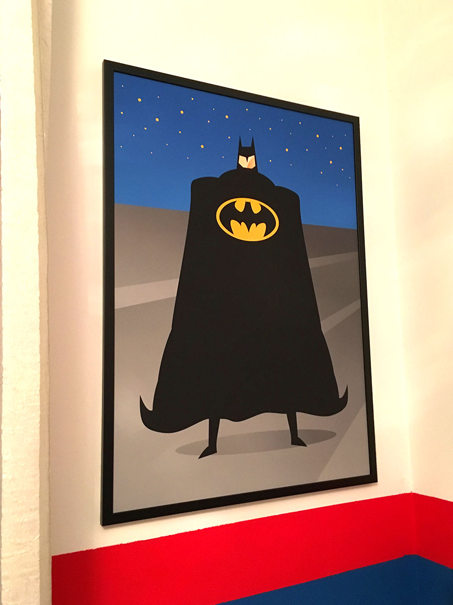 Superheroes bedroom - Wallpainting by Claudio Bandoli