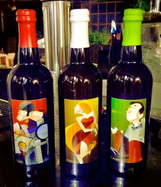 Casa Veccia beer labels - Illustration by Claudio Bandoli