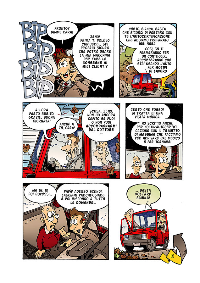 La famiglia Trevisan e il piano antismog - Comics by Claudio Bandoli