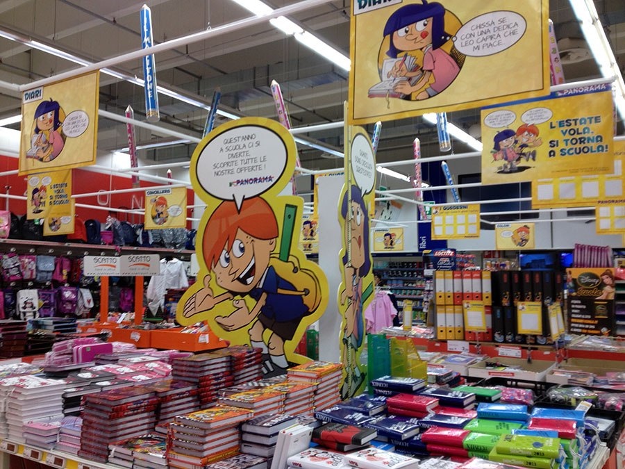 Panorama school products - Illustration by Claudio Bandoli