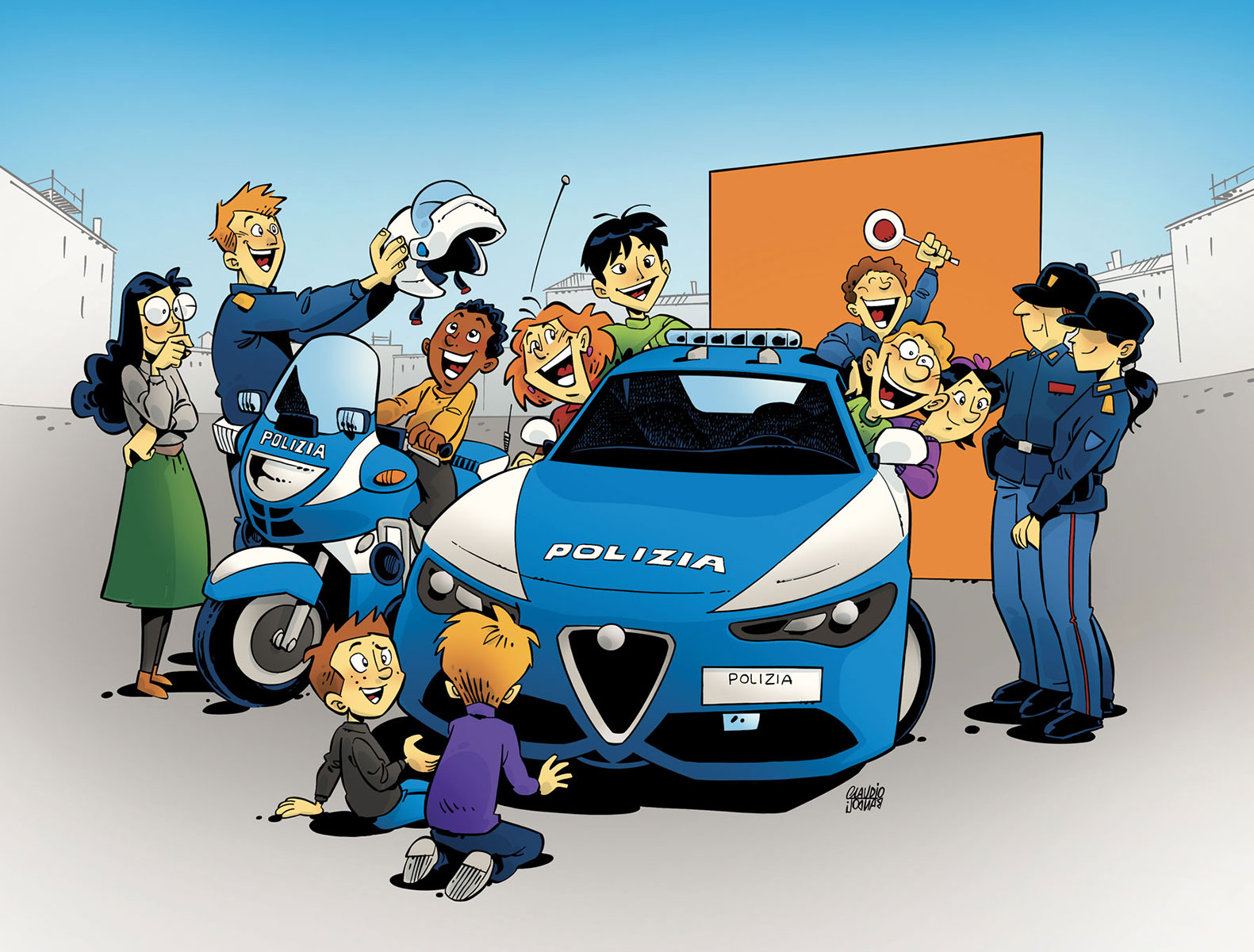 SILP CGIL 2022 calendar - Illustration by Claudio Bandoli