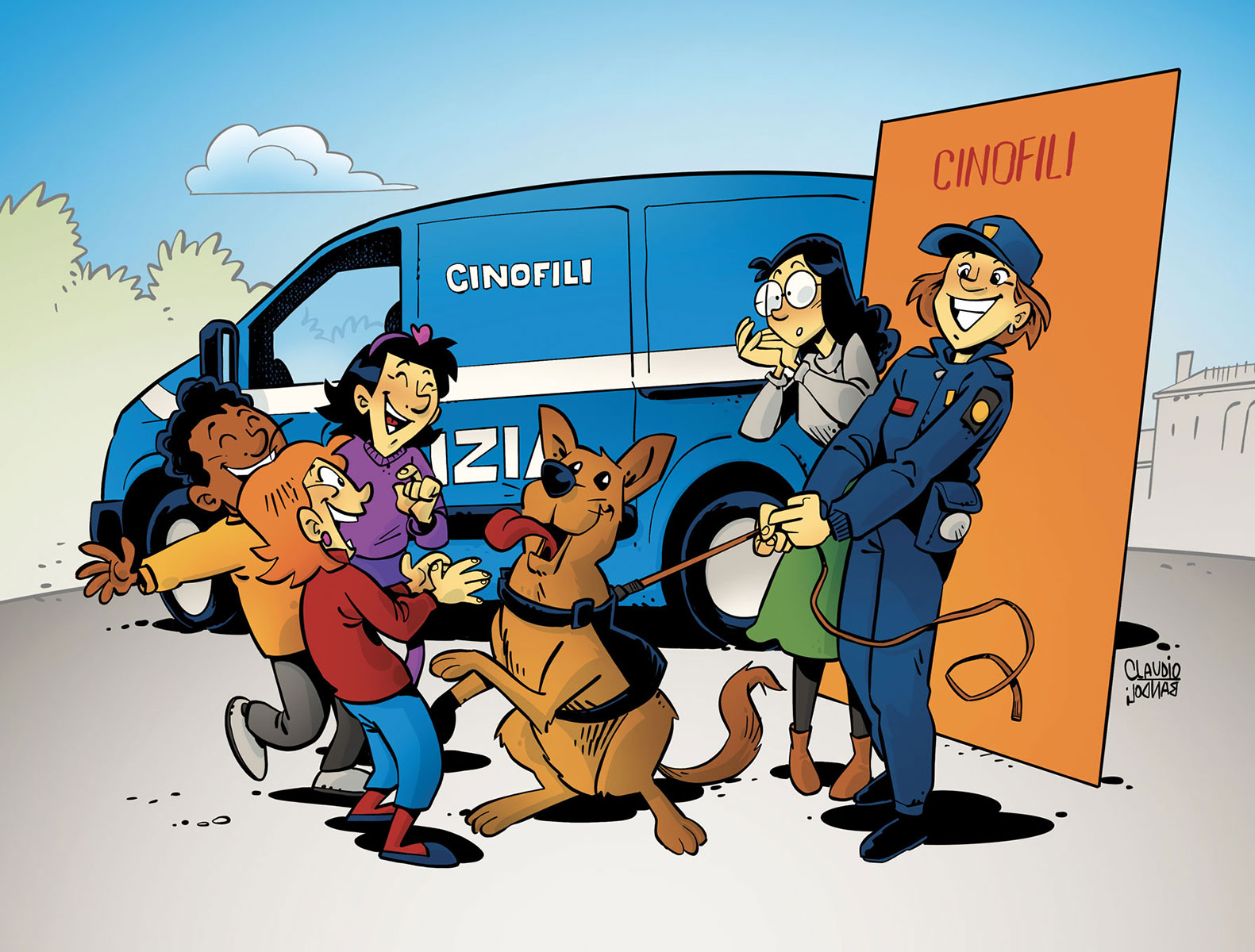 SILP CGIL 2022 calendar - Illustration by Claudio Bandoli